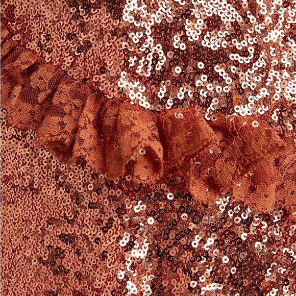 Preen by Thornton Bregazzi  Copper Sequin Dress - Picture 9 of 9